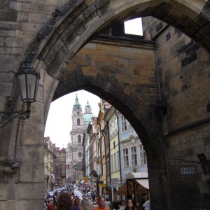 Praha-pohled z Karlova mostu